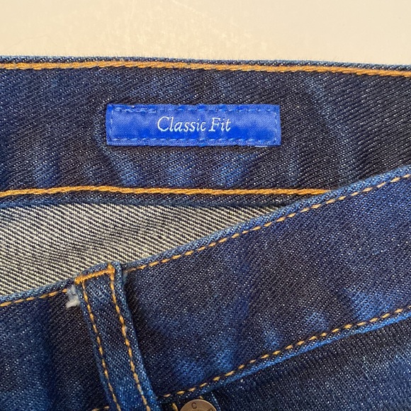 Peter Manning men’s dark wash jeans size 32W 27L shorter length - Picture 3 of 5